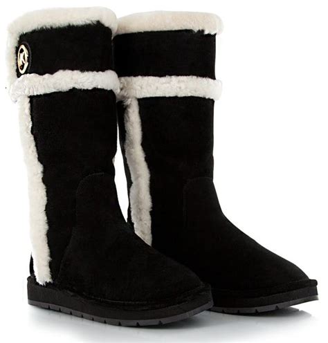 michael kors black snow boots|Michael Kors winter boots suede.